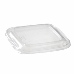 rPET Lid for Square Bagasse Bowl - Shallow - 500 / 750ml