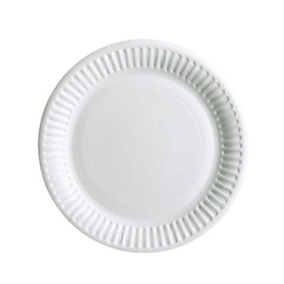 44PP6 6" WHITE ROUND PAPER PLATE