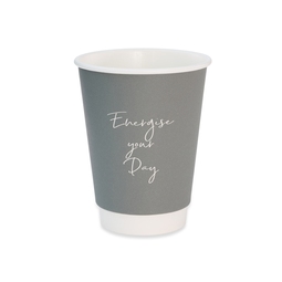 Double Wall Grey Signature Cup 12oz