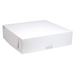 10X10X3 WHITE CORRUGATED BOX