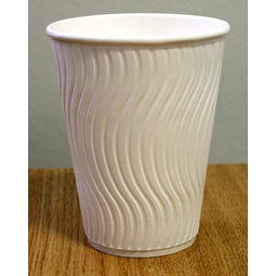 White Double Wall Tri-Cup 12oz
