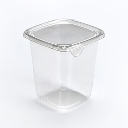 Square Tub Bowl PET Clear 1000ml