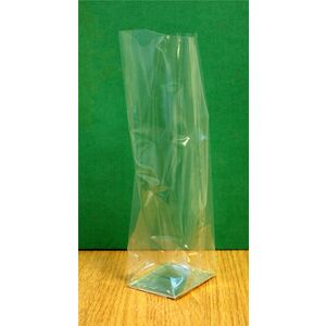 Polypropylene Bag With A Silver Base 100 x 180mm