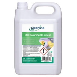 Cleanline Eco Mild Washing Up Liquid - 5 Litre