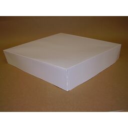 White Compostable 11in Wedding Cake Box Lid