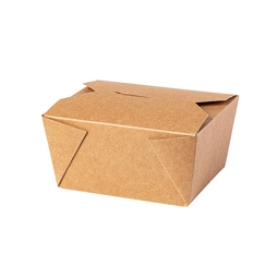 Brown Compostable Leakproof Food Carton - No.1