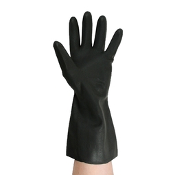 Industrial Black Rubber Gloves Size 7