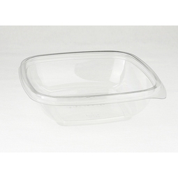Clear Square Bowl 375ml 12 x 12