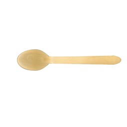 Wooden Dessert Spoon 6.1in